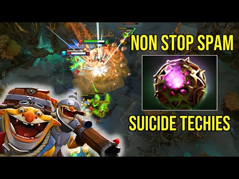 How to Be the Most Annoying Techies - Go Octarine Build and Spam SUICIDE! |Dota 2 Highlights – 7.39b