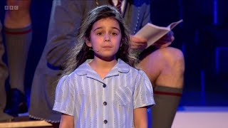 Arabella Stanton Performing with Matilda The Musical “When I Grow Up” - BBC The One Show