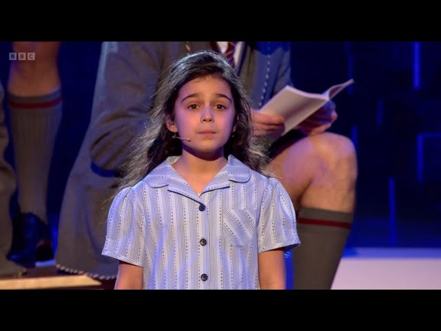 Arabella Stanton Performing with Matilda The Musical “When I Grow Up” - BBC The One Show