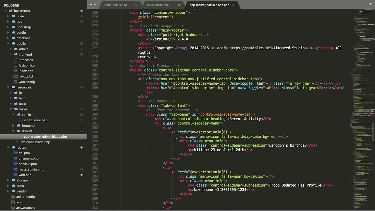 [ Seri ] - Đồ án tốt nghiệp - Website đồng hồ laravel - Tạo file master cho admin
