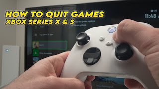Xbox Series X/S How to Quit Games and Apps Completely