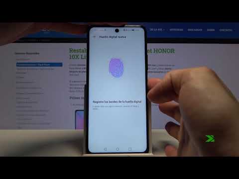 Cómo poner una huella digital a HONOR 10X Lite - añadir huella digital