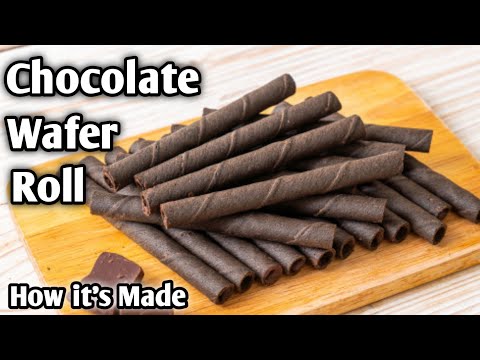 Making of Chocolate Wafer Roll | Indian Street Food | Being Foodie |