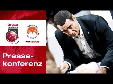 Pressekonferenz Brose Bamberg vs. Peristeri winmasters 72:69