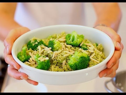 Broccoli Pesto Quinoa Salad