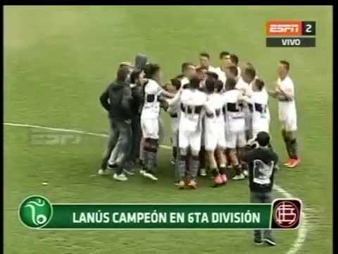 www.sabadogol.net JUVENILES A. SEXTA DIVISION. 10-10-2015. LANUS CAMPEON 2015. ESPN.