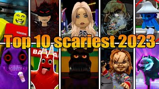 Top 10 Scariest ROBLOX Brookhaven 🏡RP Moments of 2023