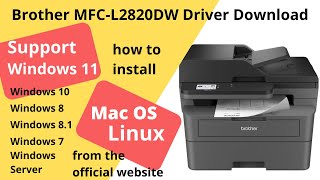 Brother MFC-L2820DW Driver Download and Setup Windows 11 Windows 10, Mac 13, Mac 12