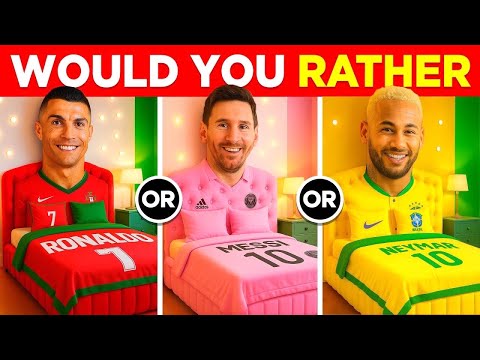 Would You Rather? 🏡 🥳 Build Your Dream House ~ Football Edition | Ronaldo, Messi, Neymar | Goal Quiz