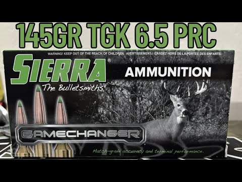 6.5 PRC, Sierra 145gr Game King Factory Ammo Test