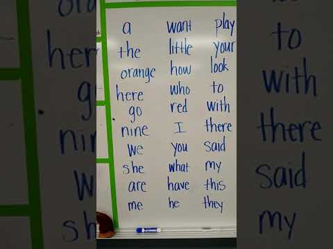Sight words Newcomers