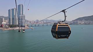 Download lagu Magnificent views from inside Busan Air Cruise | Songdo Marine Cable car | Busan mp3