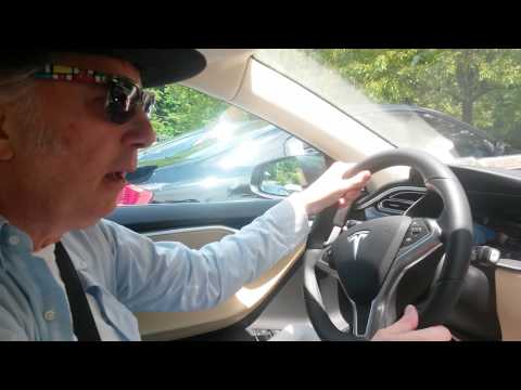 Nenad Bach rehearse singing while driving Tesla