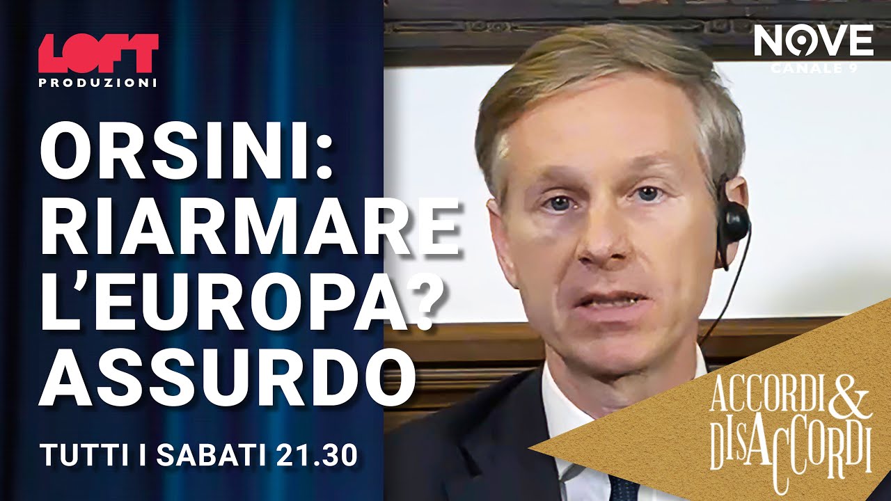 Orsini: riarmare l’Europa? Assurdo