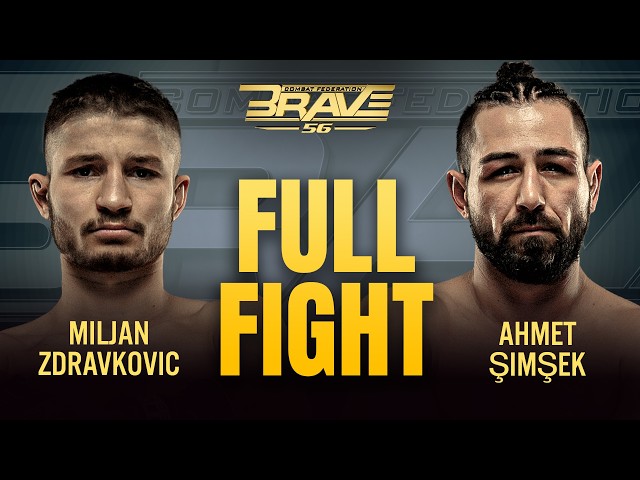 UFC Serbia Special 🇷🇸 | Miljan Zdravkovic vs Ahmet Şimşek (BRAVE CF 56 Full Fight)
