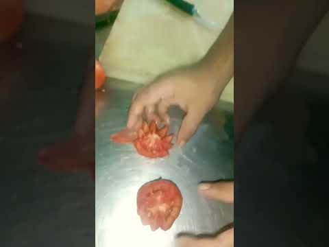 today making tomato 🍅 flowers 🌹 Afsar chef #executivechef #chef