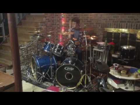 Zach and His Large Drum Set