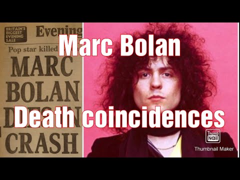 Marc Bolan, tragic death predictions and coincidences.