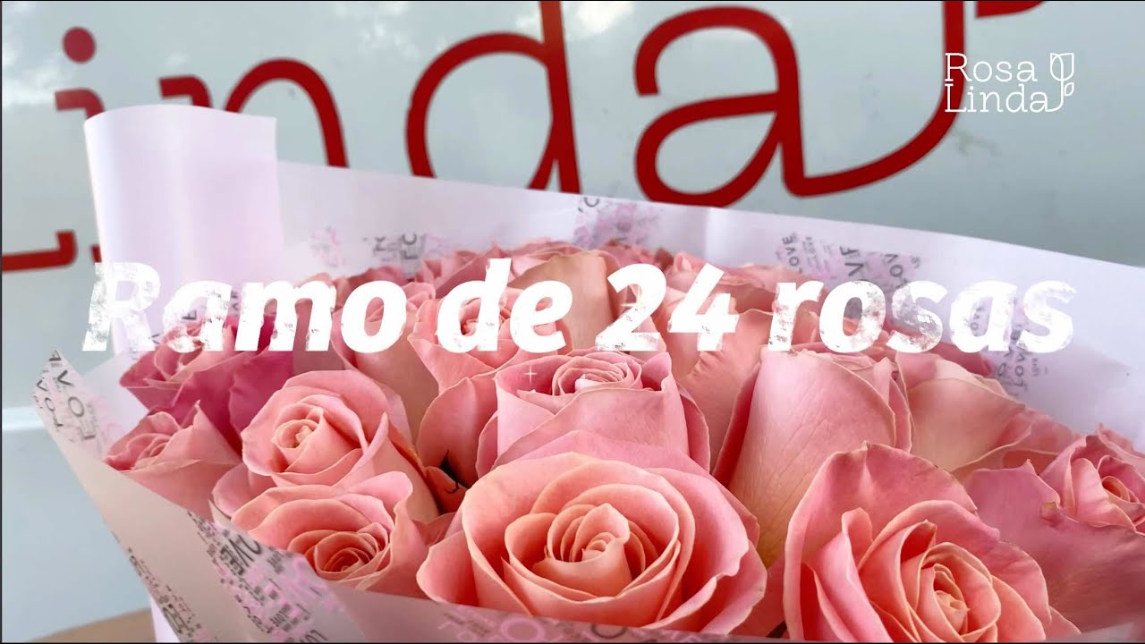 Ramo de 24 Rosas rosadas