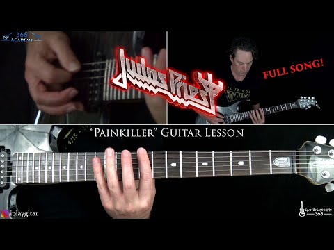 Painkiller Guitar Lesson (FULL SONG) - Judas Priest