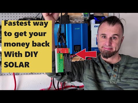 The fastest way to get your money back with DIY solar with Grid tie inverters Micro