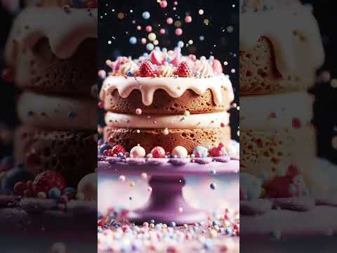 勞 Magical Mini Cake Builds Itself! ✨ SO SATISFYING #shorts #tinyfood