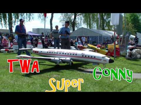 Giant RC Airplane 4x Engine TWA L-1049 Lockheed Super Constellation