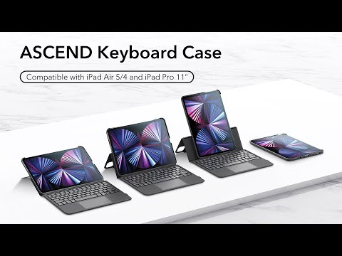 iPad Air 5/4 and Pro 11” Ascend Keyboard Case