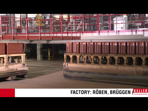 KELLER HCW - Röben, Brüggen - Dachziegel Entladung & Verpackung / Roof tile unloading & packaging