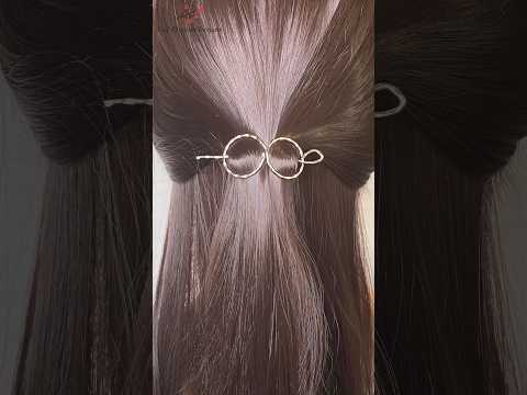 🌹 Diy keyring Hack, Infinity Knot Barrette Hair pin,...