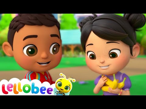 Shake the Apple Tree | Lellobee by CoComelon | Sing Along | Nursery Rhymes and Songs for Kids