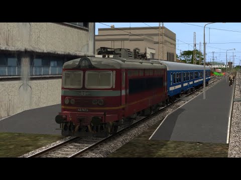 Trainz 12: Mezdra - Vidin with passenger train and locomotive 44 141