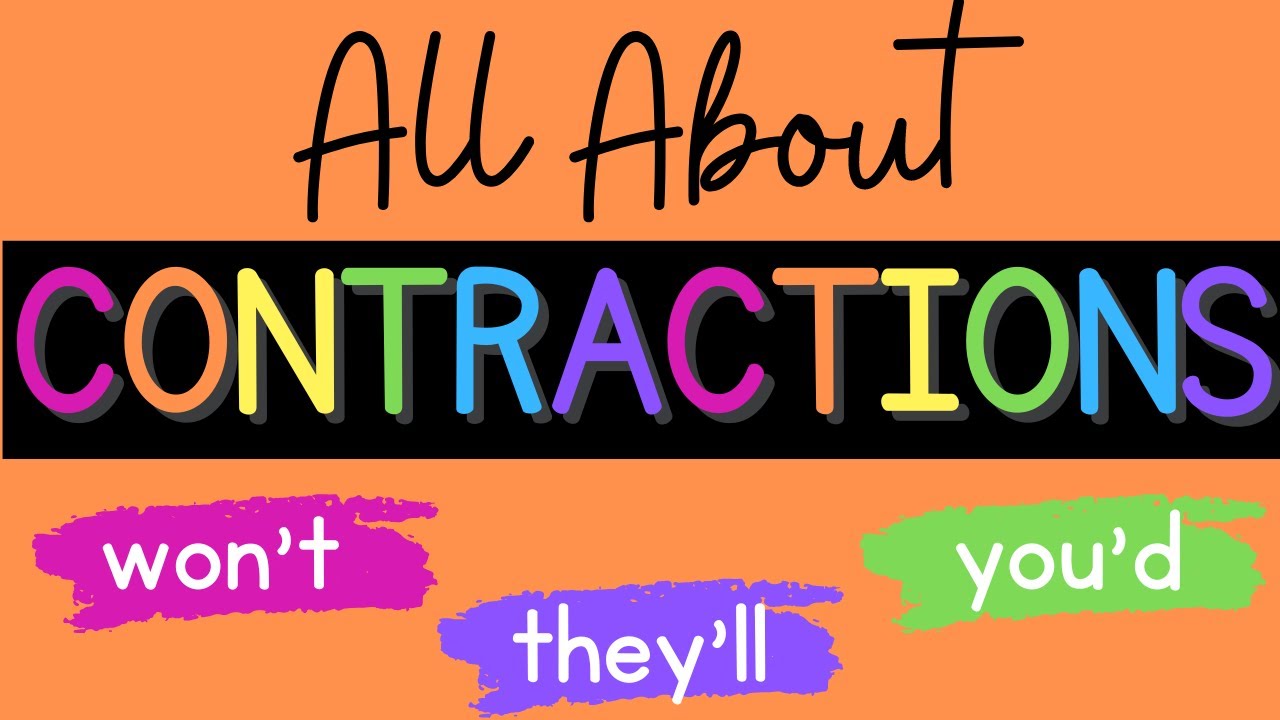 All About Contractions {Grammar}