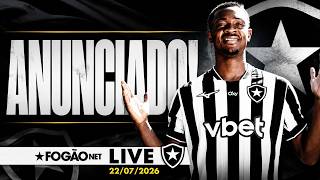 FOGÃONET LIVE: DOMINGOS ANDRADE É ANUNCIADO | BOTAFOGO APRESENTA CINCO REFORÇOS