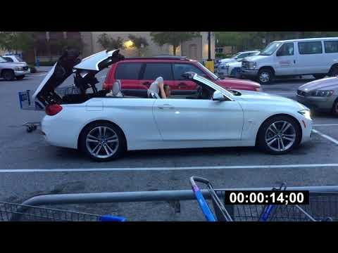 BMW 430D Convertible Roof Open Test