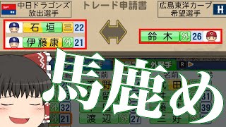 【ゆっくり実況】中日を選手トレードだけで初年度からセ・リーグの覇者にする。【パワプロ2021】
