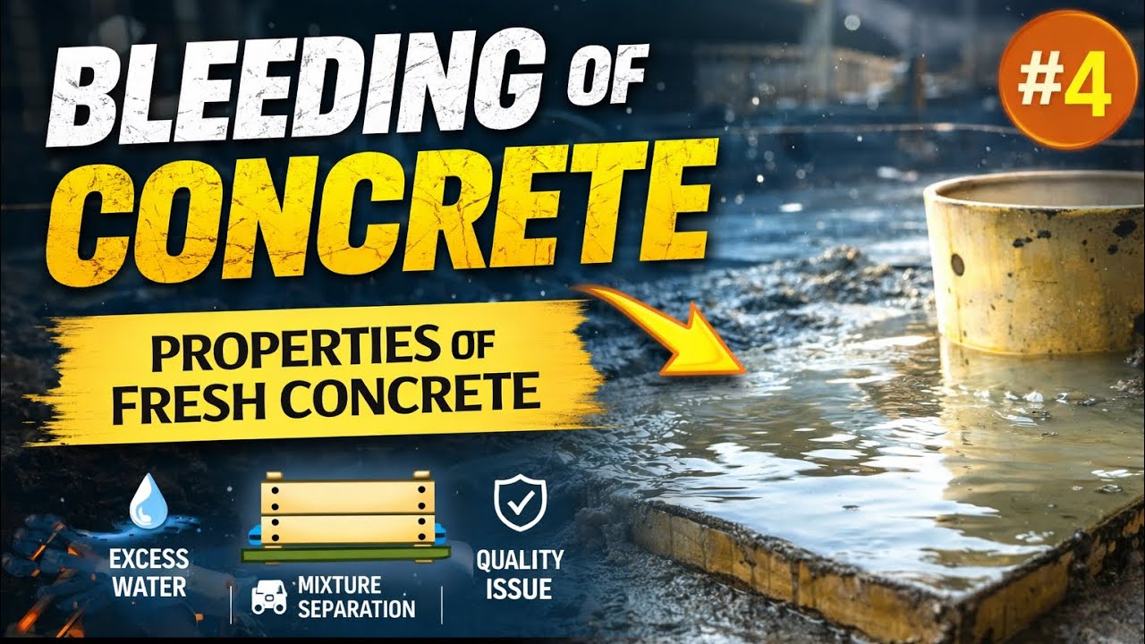 Bleeding of Concrete || Properties of Fresh Concrete #4