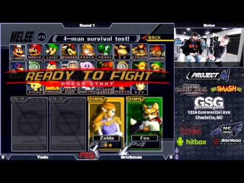 No Contest 10 Melee Singles WR2- Yoda (Sheik, Fox) vs Brickman (Fox)