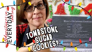 This recipe made me feel punked! Tombstone Sugar Cookies