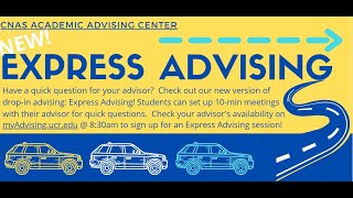 New CNAS Express Advising - Instructions