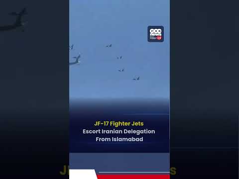 JF-17 Fighter Jets Escort Iranian Delegation From Islamabad