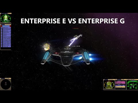 USS Enterprise E VS USS Enterprise G | Star Trek Bridge Commander Battle |