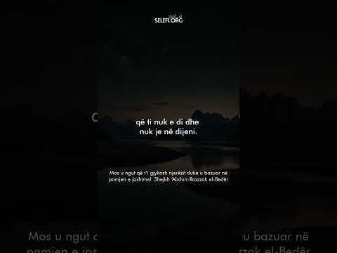 Mos u ngut që t’i gjykosh njerëzit duke u bazuar në pamjen e jashtme! – Shejkh Abdur-Rrazak el-Bedër