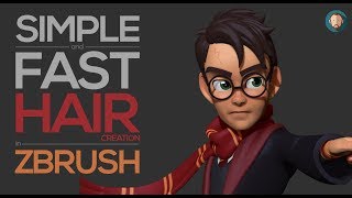 Simple and Fast Stylized Hair Creation in Zbrush