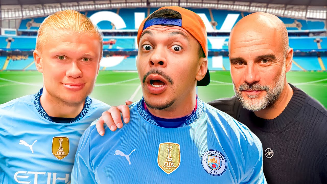 CONHECI O HAALAND E O GUARDIOLA!!! 😱😱