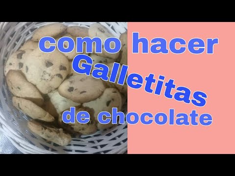 Como hacer galletitas con chispas de chocolate /gianella y daiara