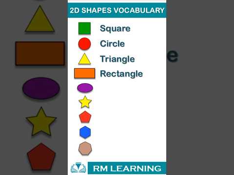 2D Shapes Vocabulary in English / Shapes / Mathematical shapes
