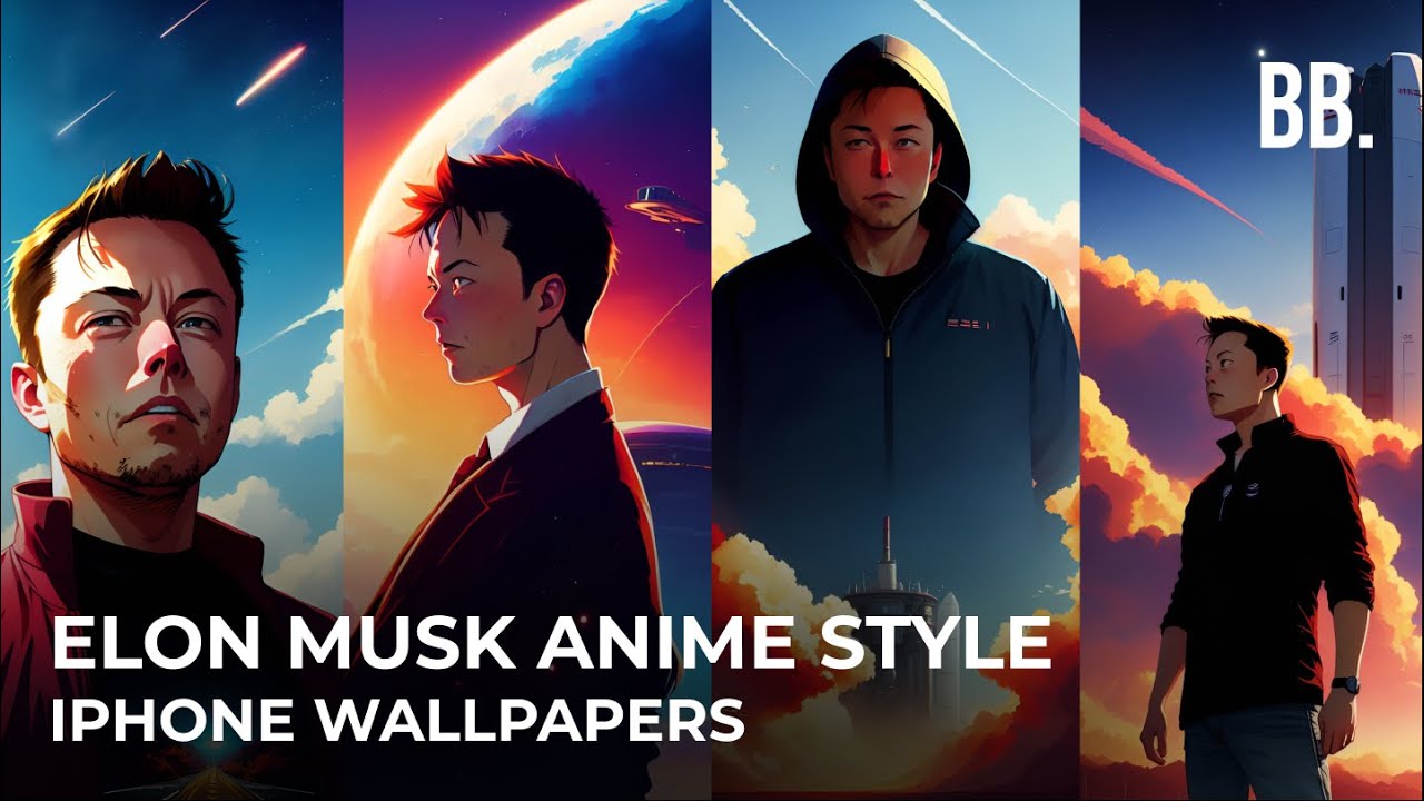 Elon Musk Anime Style iphone wallpaper | Elon Musk iPhone Wallpaper Made by AI | Anime wallpaper