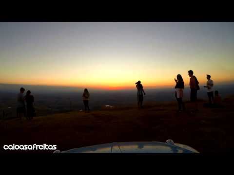 Time lapse - Pôr do Sol na Pedra do Relógio - Descoberto - MG