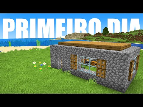 Minecraft Sobrevivência - Primeiro Dia #01 Manyacraft